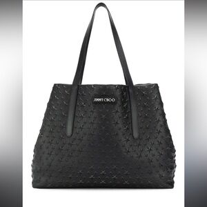 Jimmy Choo Pimlico embossed leather star tote bag